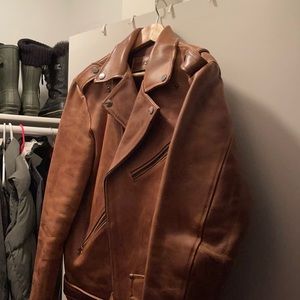 Thursday Boots L Brown Leather Jacket